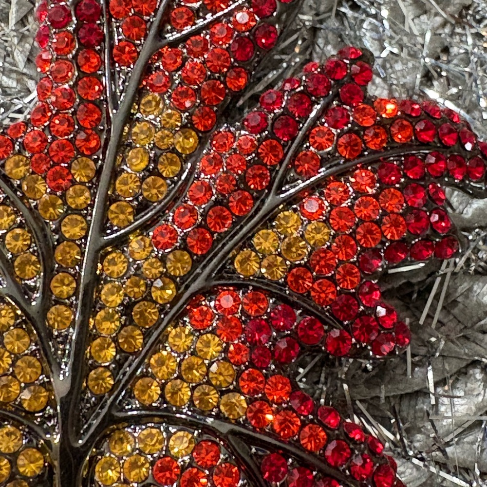 Off Park Collection Maple Leaf Brooch - image 2